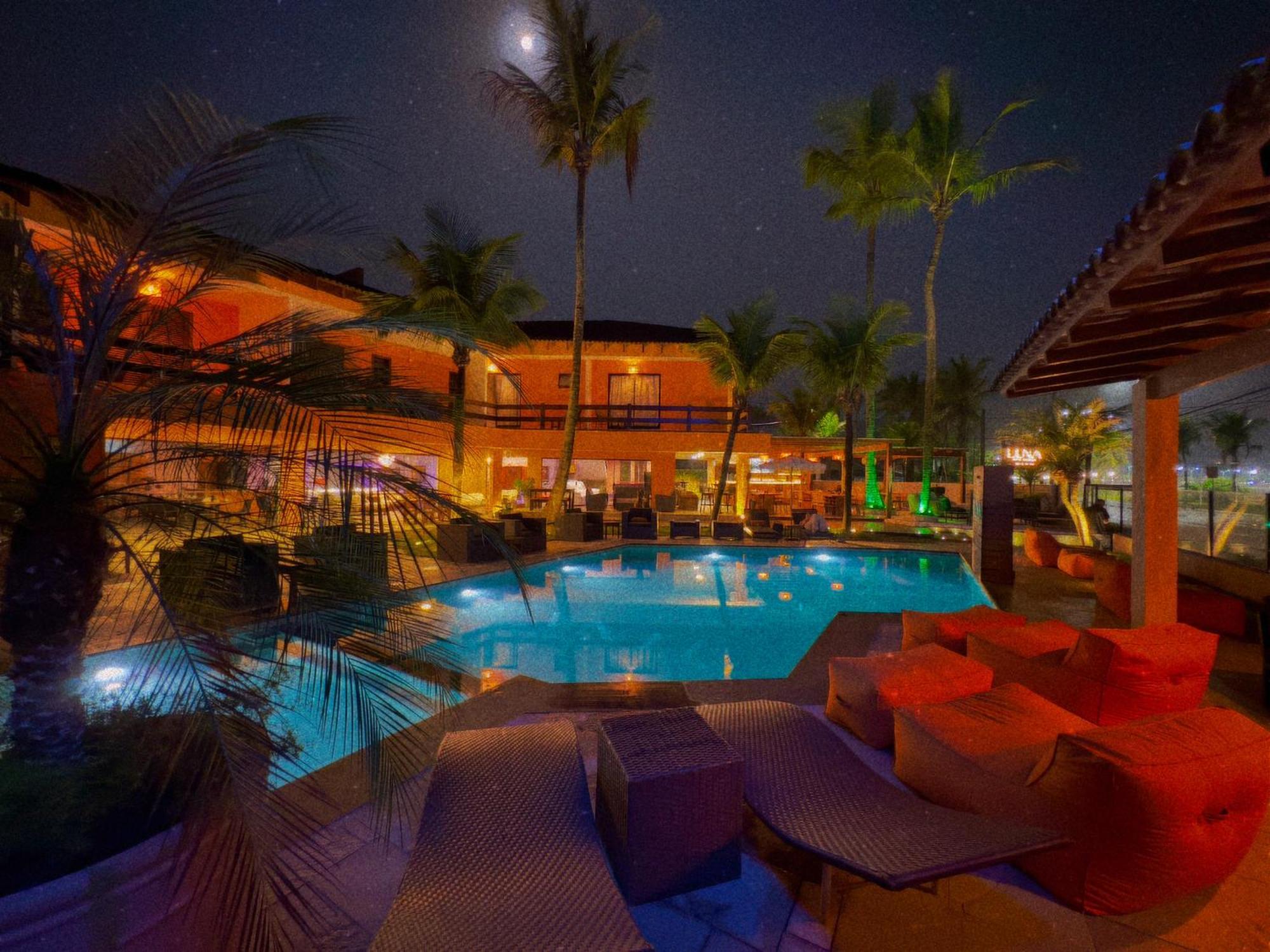 Luna Hotel Boutique - Frente A Praia Guarujá Exteriör bild